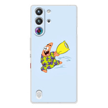 Чохол з картинкою Патрік на ZTE Nubia RedMagic 10 Pro – Патрік із подушкою