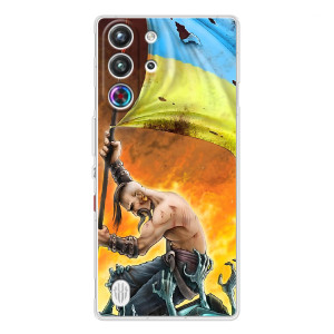 Чехол с картинкой (Патриотический КОЗАК) на ZTE Nubia RedMagic 10 Pro – Сильный Козак
