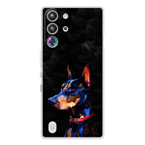 Бампер для ZTE Nubia RedMagic 10 Pro з картинкою "Песики" (Собака Мопсік)