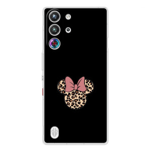 Чехол с леопардовым принтом на ZTE Nubia RedMagic 10 Pro – Леопардовая Минни