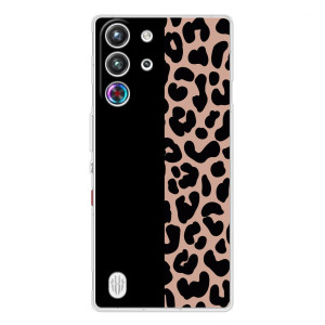Чехол с леопардовым принтом на ZTE Nubia RedMagic 10 Pro – Леопардовый фон