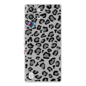 Чехол с леопардовым принтом на ZTE Nubia RedMagic 10 Pro – Темный леопрад