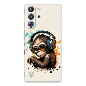 Чехол с Обезьянами ZTE Nubia RedMagic 10 Pro - (AlphaPrint)