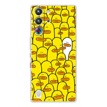 Чехол с принтом для ZTE Нюбия РедМаджик 10 Про - (Прикольные) (AlphaPrint) (Белая уточка)