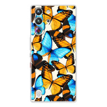 Чехол с принтом для ZTE Нюбия РедМаджик 10 Про - (Прикольные) (AlphaPrint) (Яркие бабочки)