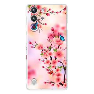 Чехол с принтом САКУРЫ на ZTE Nubia RedMagic 10 Pro – Бабочки на сакуре