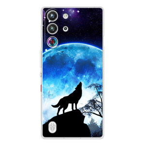 Чохол з Вовком на ZTE Nubia RedMagic 10 Pro – Виє на місяць