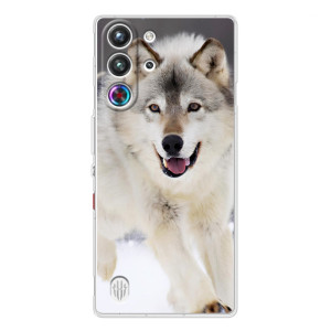 Чохол з Вовком на ZTE Nubia RedMagic 10 Pro – Вовк біжить по снігу