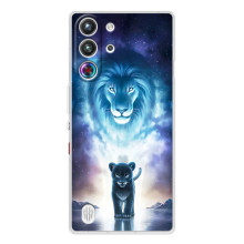 Чехол со Львом для ZTE Nubia RedMagic 10 Pro (VPrint) (Маленький лев)