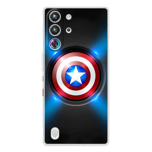 Чехол с Щитом Капитана Америки на ZTE Nubia RedMagic 10 Pro – Яркий Щит Капитана
