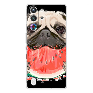 Чохол (ТПУ) Милі песики для ZTE Nubia RedMagic 10 Pro (Смішний Мопс)