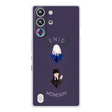 Чехлы Венсдей на ZTE Nubia RedMagic 10 Pro Уэнсдей (AlphaPrint) – Уэнздей и подруга