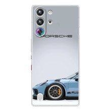 Чохол з авто Порше для ZTE Nubia RedMagic 10 Pro – Блакитний Порше