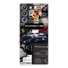 Чохол з авто Порше для ZTE Nubia RedMagic 10 Pro – Колаж Порше