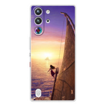Чехол с мультфильмом Моана ZTE Nubia RedMagic 10 Pro (Моана в море)