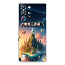 Чохол з картинками Майнкрафт для 

ЗТЕ Нюбія РедМажиг 10 Про – Лого Майнкрафт