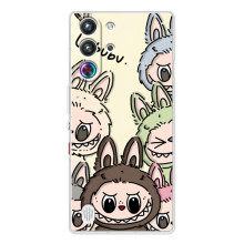 Чехол с Лабубу на ZTE Nubia RedMagic 10 Pro – Коллаж Лабубу