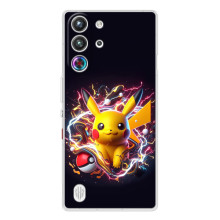 Чохол з Пікачу на ZTE Nubia RedMagic 10 Pro – Пікачу з м'ячем