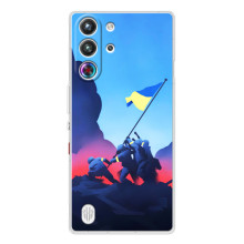 Чохол з українським воїном на ZTE Nubia RedMagic 10 Pro – Український прапор