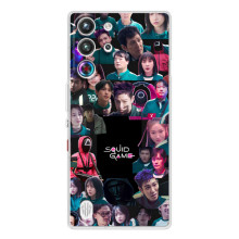 Чохол Гра в кальмара для ZTE Nubia RedMagic 10 Pro – Колаж гра кальмара