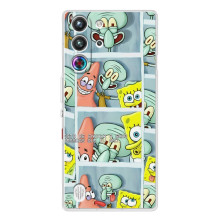 Силіконовий чохол Спанч Боб на <td>ЗТЕ Нубія РідМаджік 10 Про </td> (Фото-БоБ)