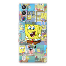 Силіконовий чохол Спанч Боб на <td>ЗТЕ Нубія РідМаджік 10 Про </td> (Радісний Спанч Боб)