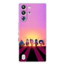 Силиконовый Чехол на ZTE Nubia RedMagic 10 Pro с картинкой Brawl Stars (Персонажи в закате)