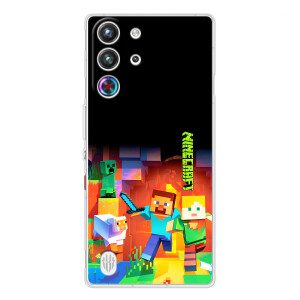 Чехлы для ZTE Nubia RedMagic 10 Pro (Персонажи Майн Крафт) (Герой Майнкрафт)