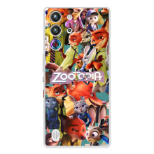 Силіконовий чохол з принтом Зоотрополіс для ZTE Nubia RedMagic 10 Pro – Колаж героїв