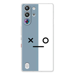 Чохли (ТПУ) (смішні стікери) для ZTE Nubia RedMagic 10 Pro – Сіро-білий