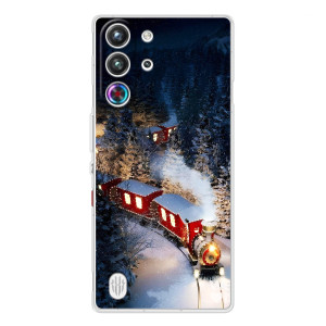Силіконовий бампер на різдво для ZTE Nubia RedMagic 10 Pro (Потяг)