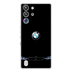 Силіконовий бампер з картинкою машини на ZTE Nubia RedMagic 10 Pro – Чорний BMW