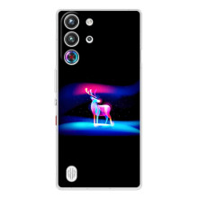Силіконовий бампер з картинкою звірів для ZTE Nubia RedMagic 10 Pro – Яскравий олень