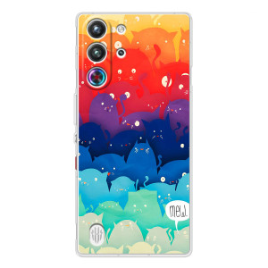 Силиконовый чехол с котиком для ZTE Nubia RedMagic 10 Pro – Mew