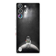 Силиконовый Чехол с принтом "Космонавты" на ZTE Nubia RedMagic 10 Pro – Космонавт романтик