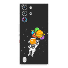 Силиконовый Чехол с принтом "Космонавты" на ZTE Nubia RedMagic 10 Pro