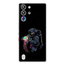 Силиконовый Чехол с принтом "Космонавты" на ZTE Nubia RedMagic 10 Pro – В руках земля