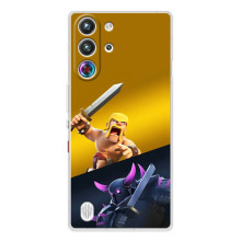 Чохол з героями Клеш Рояль для ZTE Nubia RedMagic 10 Pro – Варвар проти Пекка
