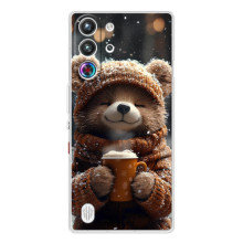 Друкований чохол 'Звірята з кавою' для ZTE Nubia RedMagic 10 Pro (Мішка з кавою)