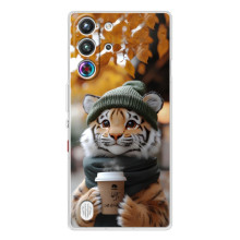 Друкований чохол 'Звірята з кавою' для ZTE Nubia RedMagic 10 Pro (Тигр з кавою)