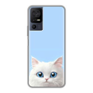 Чехол на тематику: Коты для ZTE Nubia RedMagic 11 Pro Plus – Белый кот