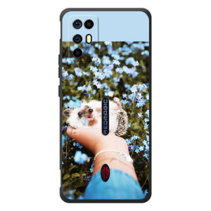 Чехлы с изображением разных животных для ZTE Nubia RedMagic 6R (Ежик на руках)
