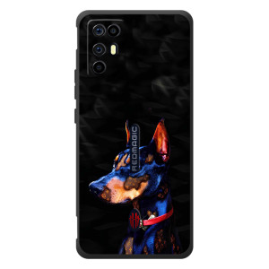 Бампер для ZTE Nubia RedMagic 6R с картинкой "Песики" (Собака Мопс)