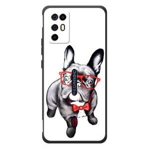 Бампер для ZTE Nubia RedMagic 6R с картинкой "Песики" (В очках)