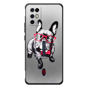 Чехол (ТПУ) Милые собачки для ZTE Nubia RedMagic 6R (Бульдог в очках)