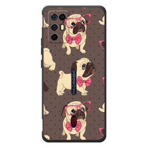 Чехол (ТПУ) Милые собачки для ZTE Nubia RedMagic 6R (Собачки Мопсики)