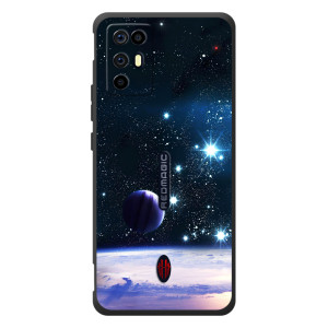 Чехол (ТПУ) с планетами на ZTE Nubia RedMagic 6R (Космический вид)