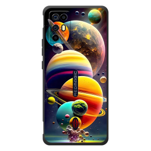 Чехол (ТПУ) с планетами на ZTE Nubia RedMagic 6R (Солнечна система)