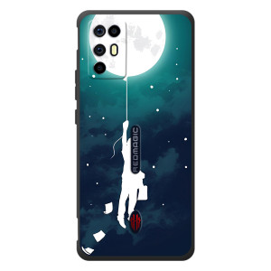 Чехол (ТПУ) с планетами на ZTE Nubia RedMagic 6R (To The moon)