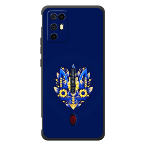 Чехол Укр Символика для ZTE Nubia RedMagic 6R (Цветущий Герб)
